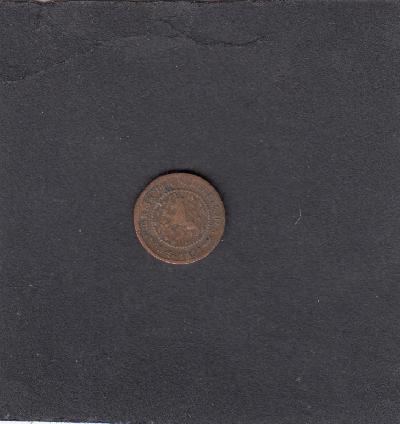 Beschrijving: 1/2 Cent WILHELMINA